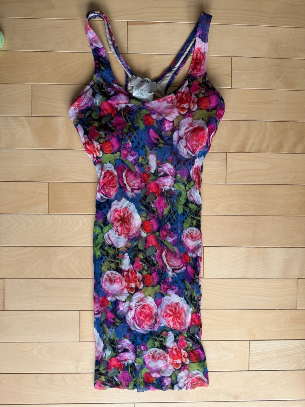 FUZZI floral mesh beach coverup size EU 42/US 10